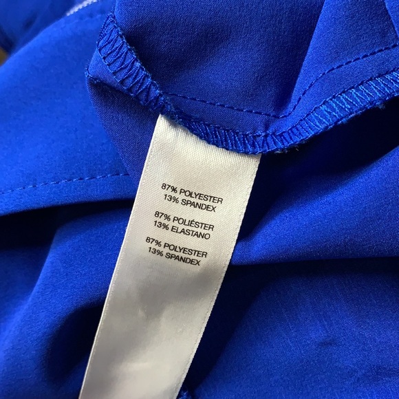 CHICO’S Blue Lightweight Rhinestone Shimmer Vest M - Picture 7 of 7